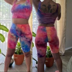 Tye dye short set